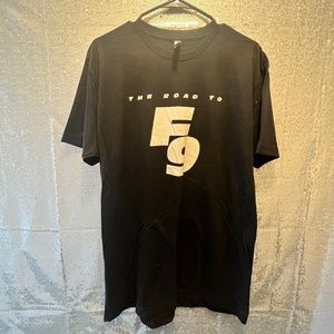 Unisex fast and furious 9 T shirt black